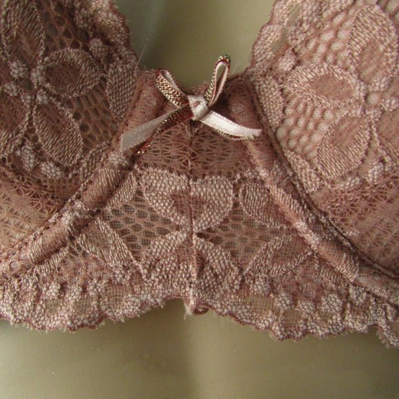 Le Mystere Scarlett Dusty Rose Balconette Bra 34C Style 7139 NWT - Picture 3 of 4